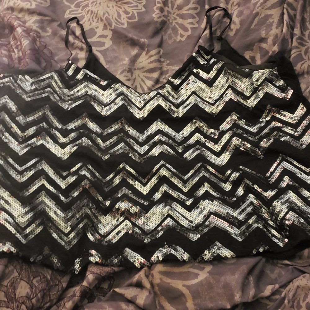 Sequin tank top